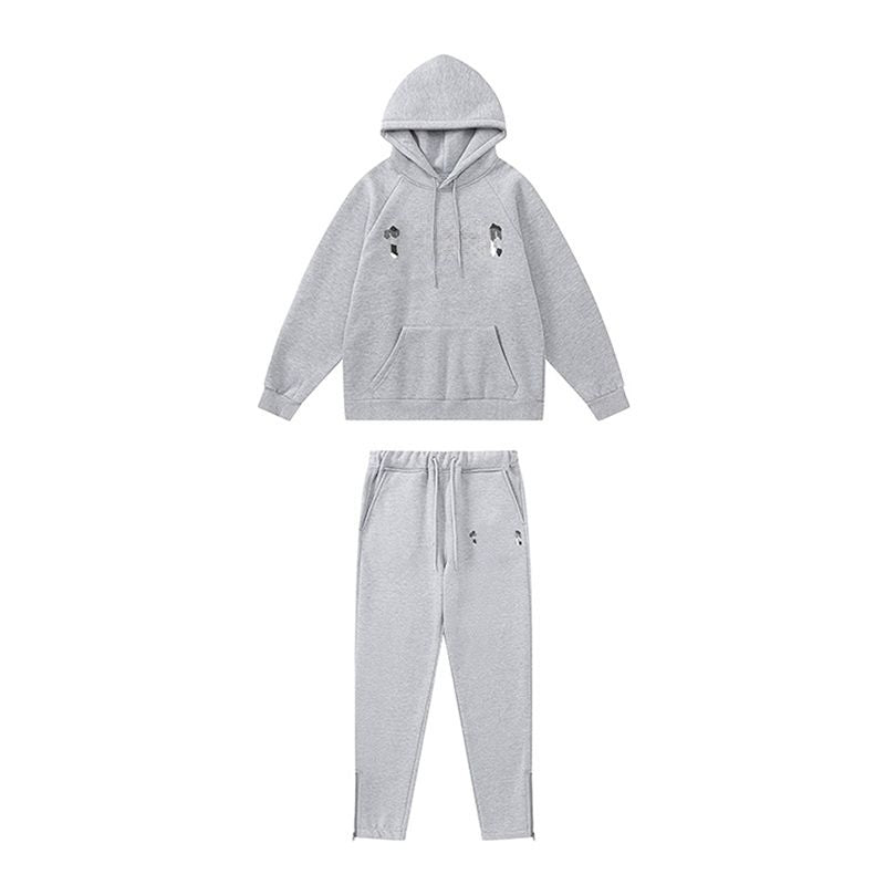 Mens Tracksuits Trousers Shooters Set Designer Hoodies Streetwear Sweatshirts Sports Suit Embroidery Plush Letter Decoration Thick Hoodies Men Pants