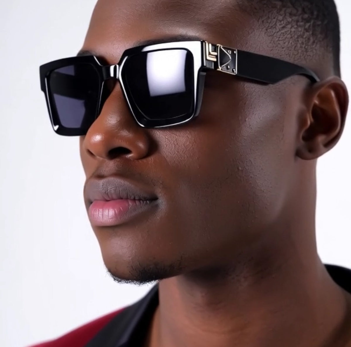 Gold Frame Large Size Sunglasses Men Women Shades Elegant Retro Classic Hip Hop