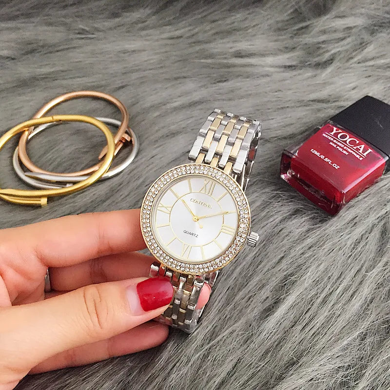 CONTENA Fashion Silver Women Watches Stainless Steel Women&