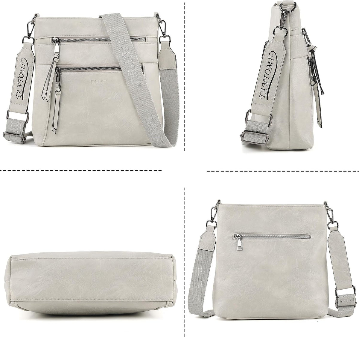 Medium Crossbody Bags for Women, PU Leather Travel Crossbody Purses