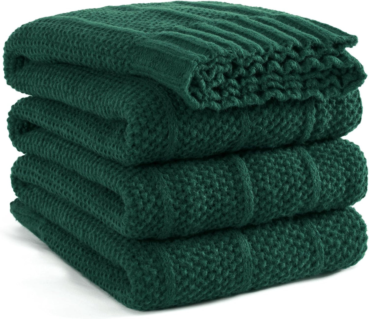 Knit Throw Blanket for Couch 50X60 Stripe Cable Knitted Throws