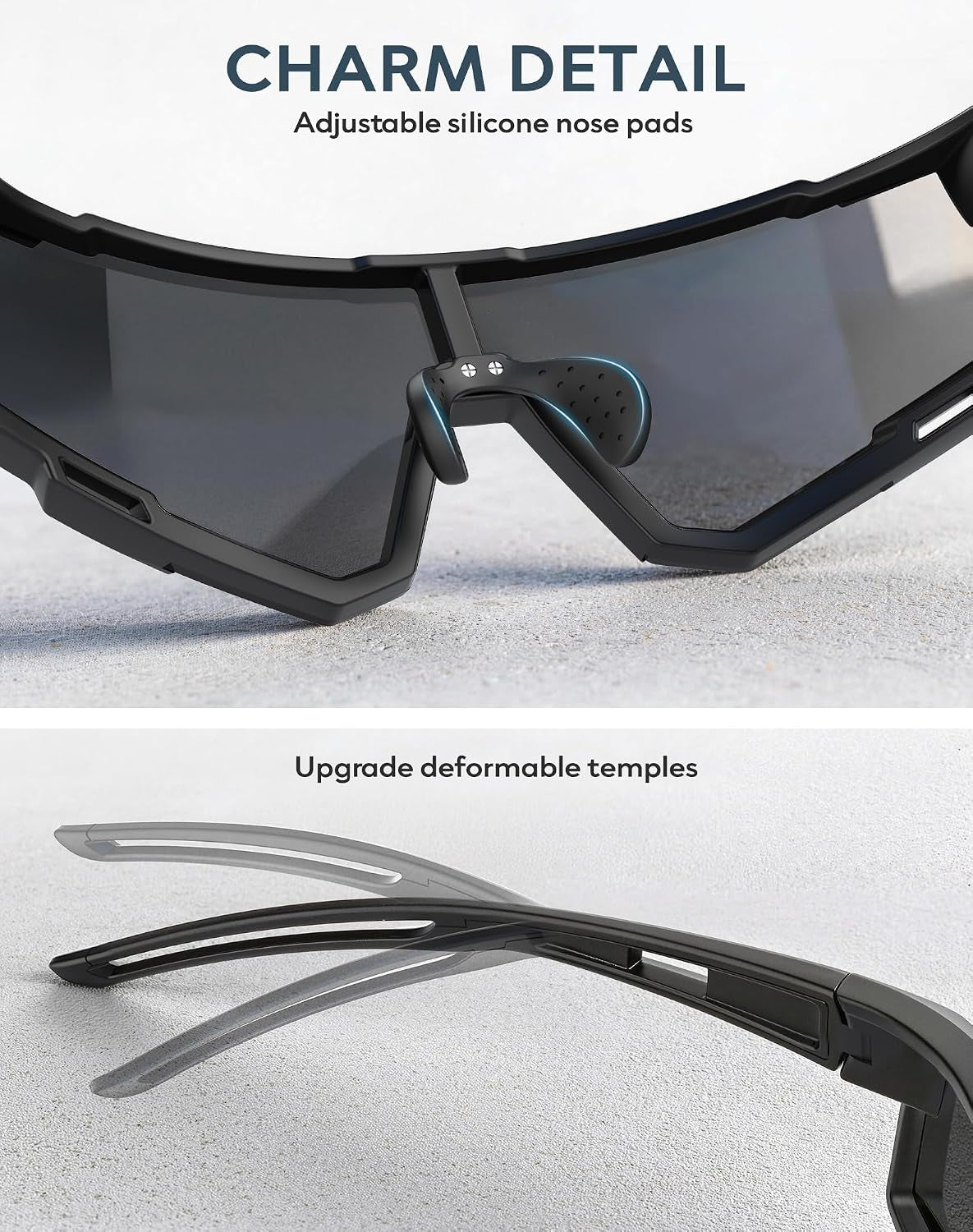 Sports Sunglasses-Men Polarized-Mens-Sunglasses Women: Running Sun Glasses with UV400 for Fishing Cycling