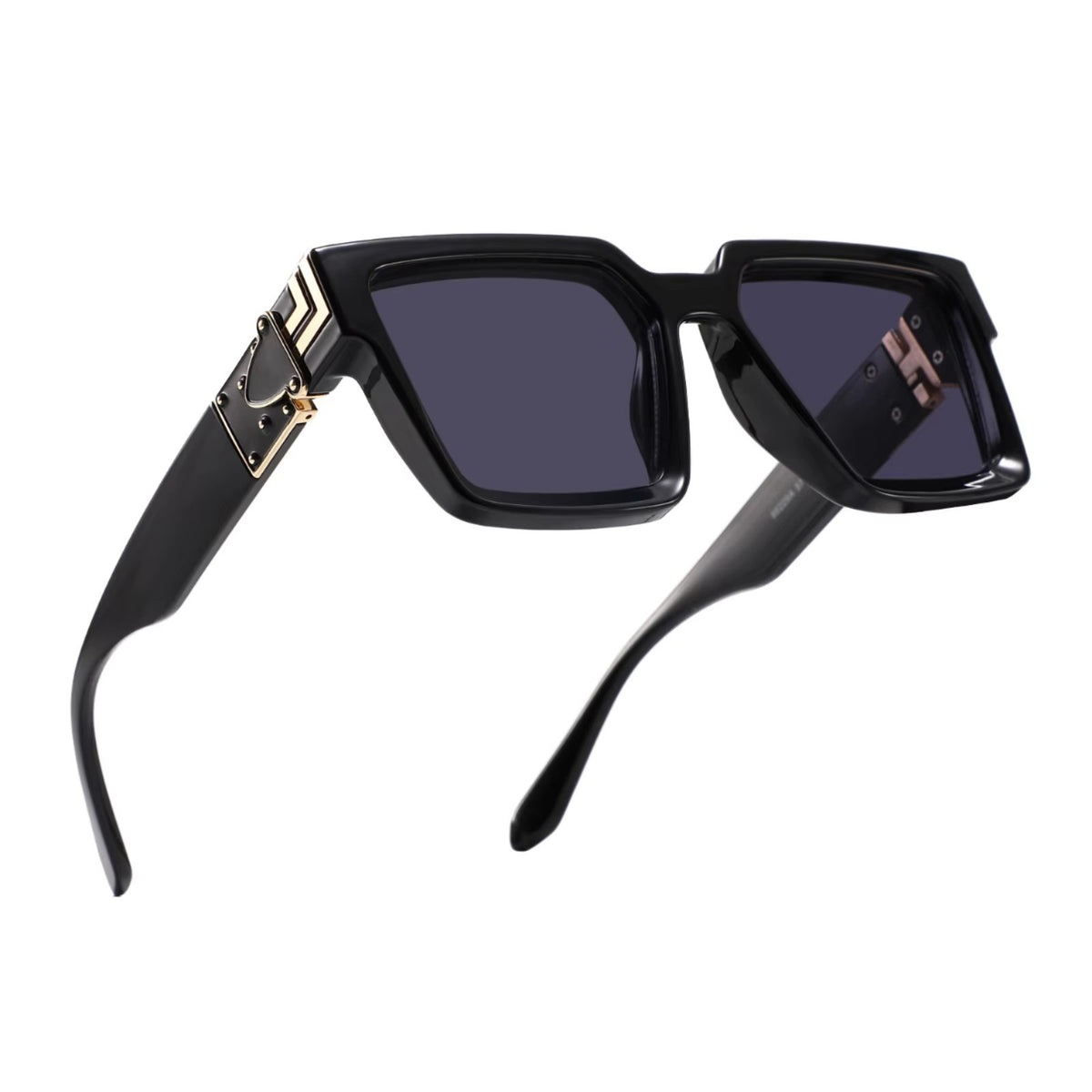 Gold Frame Large Size Sunglasses Men Women Shades Elegant Retro Classic Hip Hop