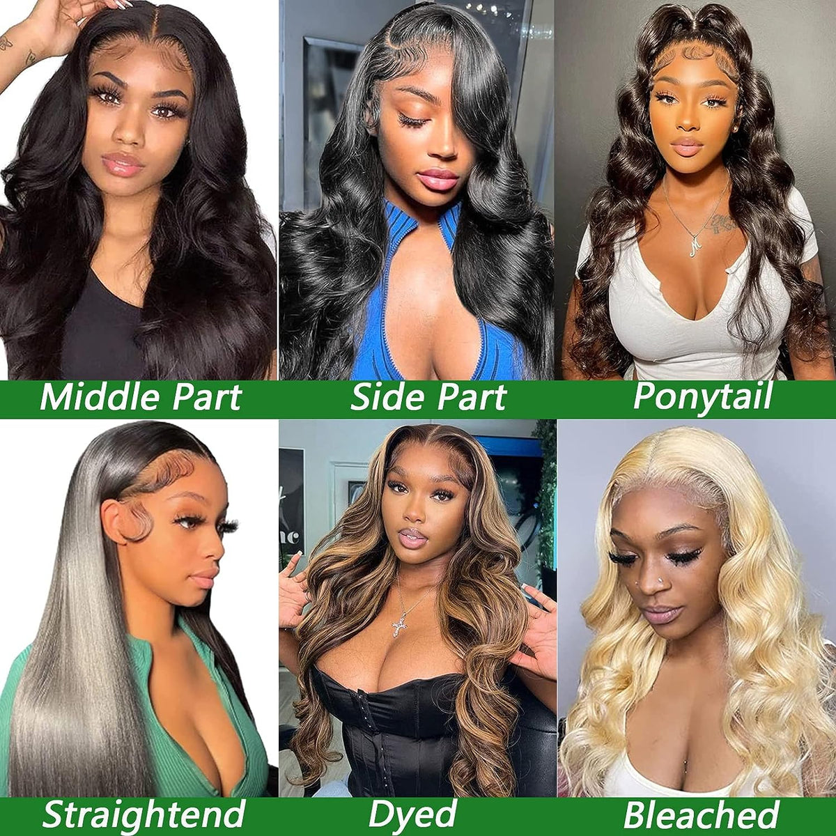 13X6 Lace Front Wigs Human Hair 180 Density HD Lace Body Wave Wig
