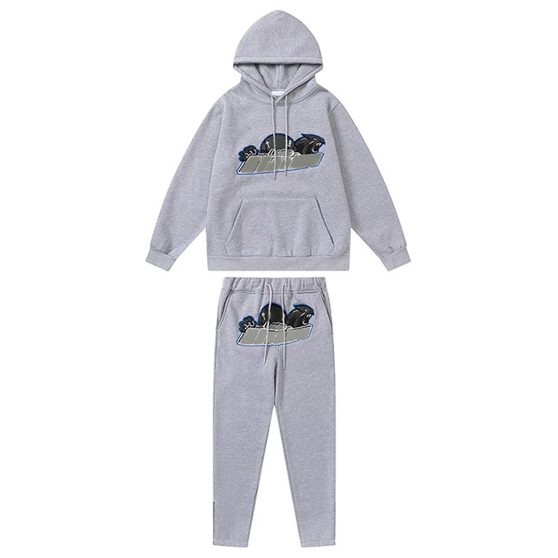 Mens Tracksuits Trousers Shooters Set Designer Hoodies Streetwear Sweatshirts Sports Suit Embroidery Plush Letter Decoration Thick Hoodies Men Pants