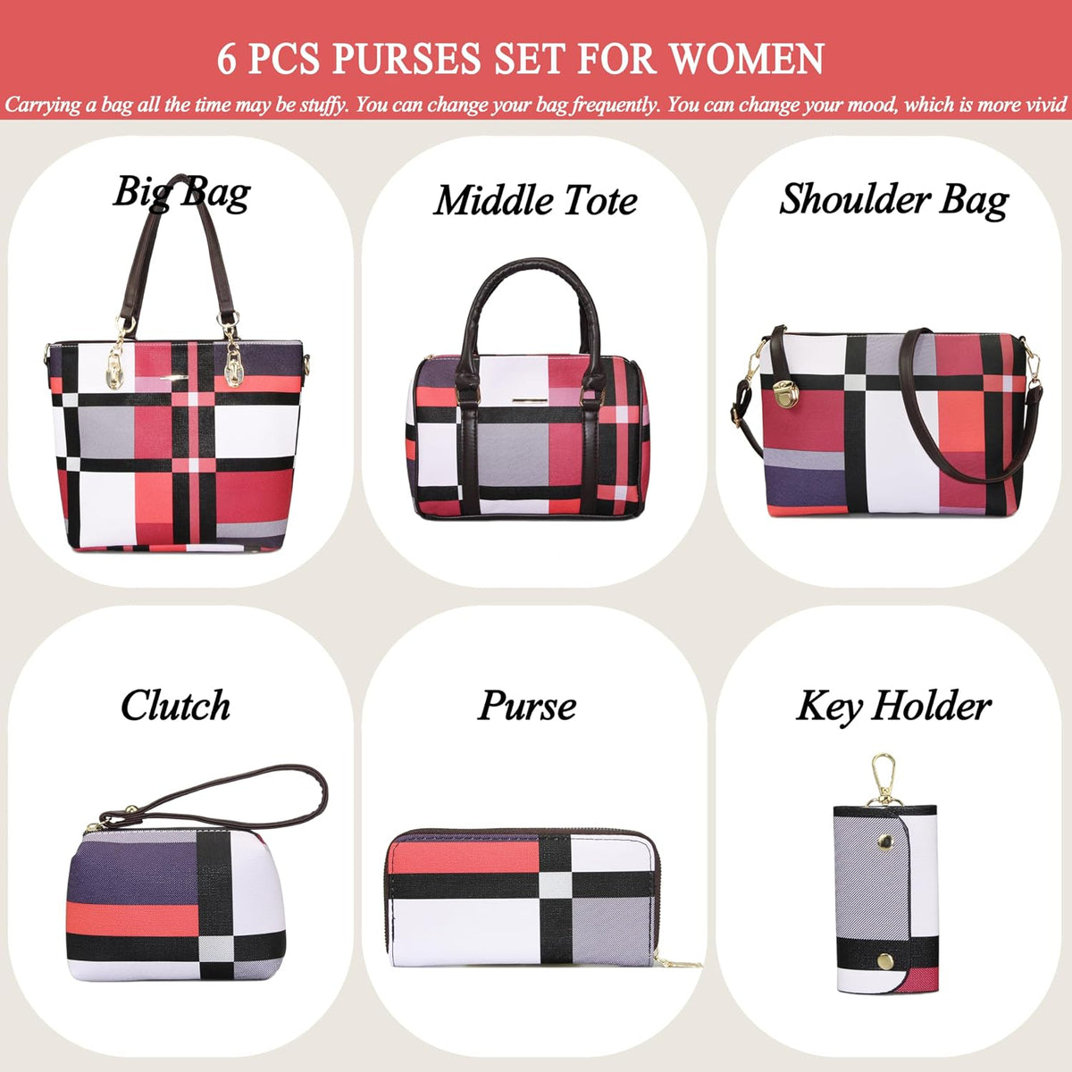 Designer Purses and Handbags for Women Satchel Shoulder Bag Tote Top Handle Bag