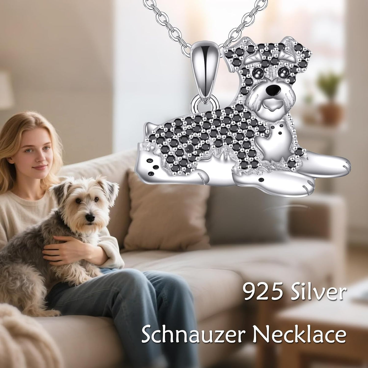Hammerhead Shark/Phoenix/Goat/Butterfly/Cow/Manta Ray/Red Panda/Hummingbird/Schnauzer Necklace 925 Sterling Silver Animal Jewelry Gifts for Women