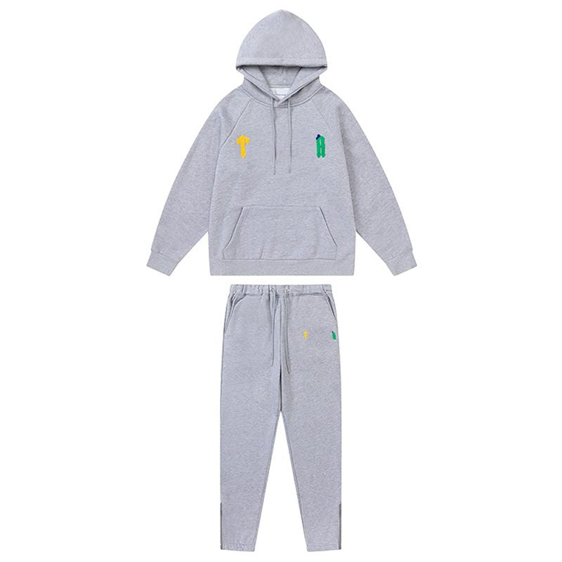 Mens Tracksuits Trousers Shooters Set Designer Hoodies Streetwear Sweatshirts Sports Suit Embroidery Plush Letter Decoration Thick Hoodies Men Pants