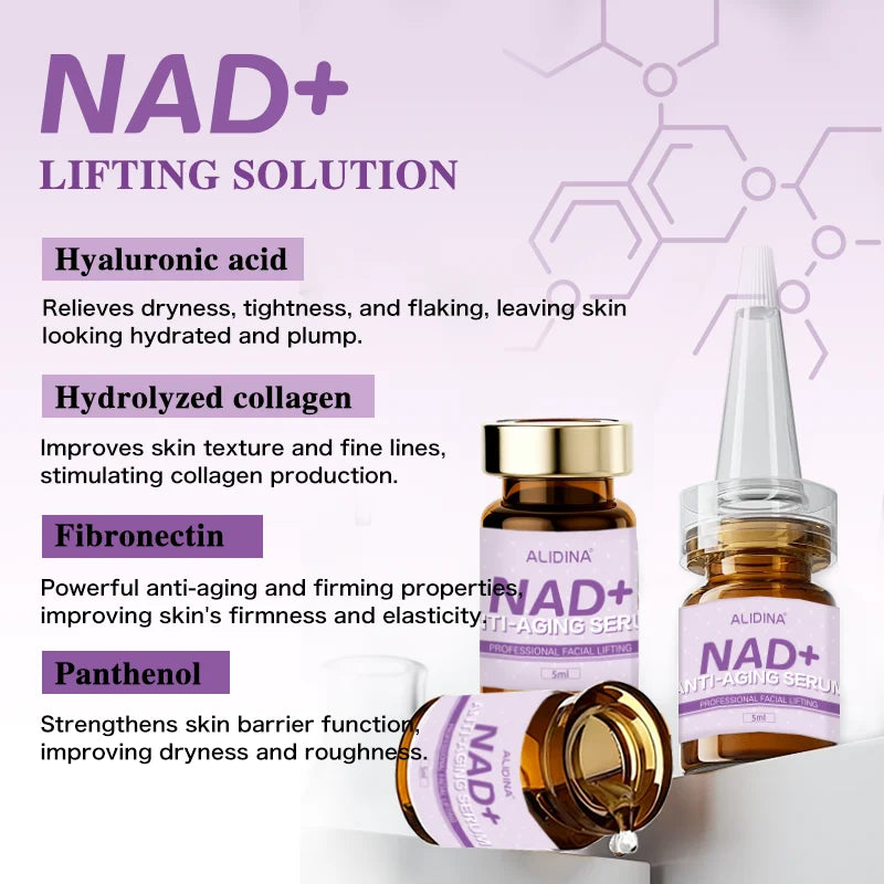 NAD Plus PDRN Ampoule Serum Niacinamide Collagen Anti Aging Skin Regenerator