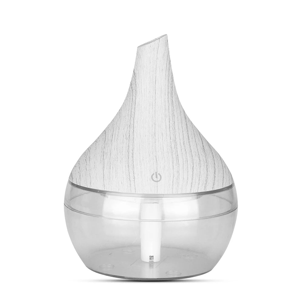 300ml Humidifier Electric Aroma Air Diffuser Wood Ultrasonic Air Humidifier Essential Oil Aromatherapy Cool Mist Maker For Home