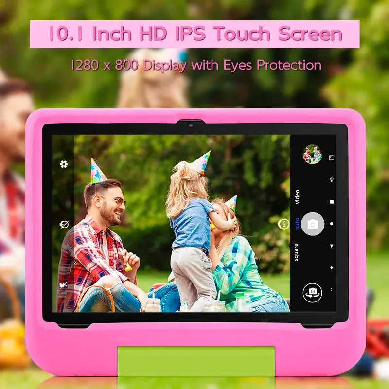 Paitanry 10.1 Inch Tablets for kids Android 15 8GB RAM 64GB ROM HD Display Tab USB Type-C 5G WIFI 6 Tablet PC Children&