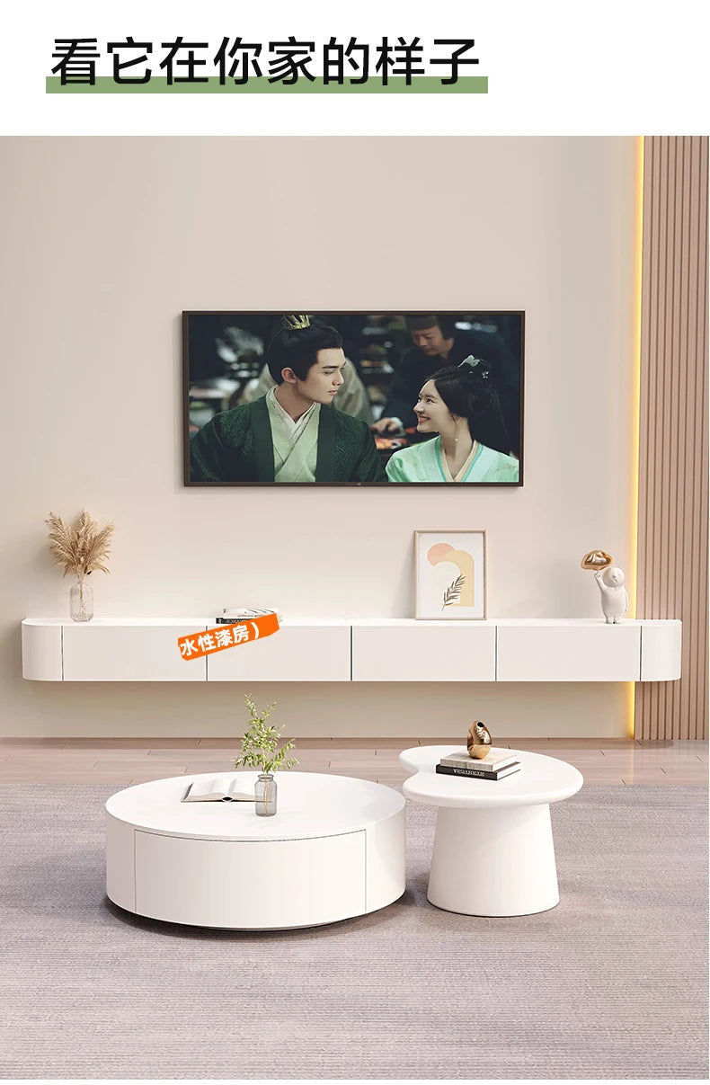 Wall Moun Rustic Tv Stands Modern Nordic Beauty Trendy Tv Stands Premium French Meuble Tv Suspendu Furniture For Living Room