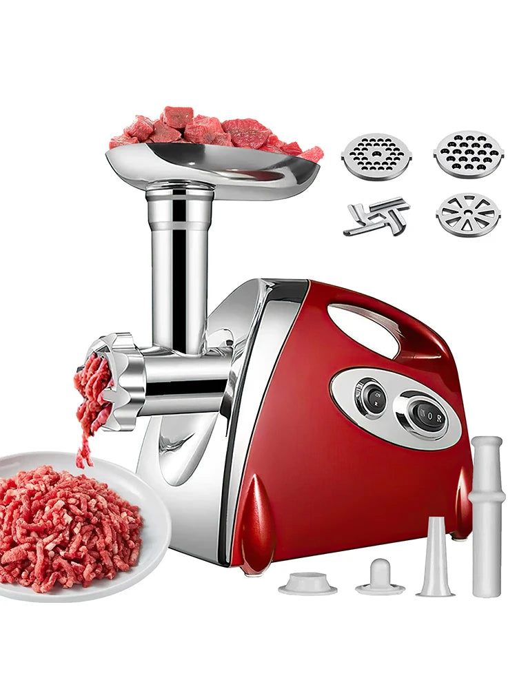 2800W Electric Meat Grinders Food Crusher With 3 Steel Cutting Plates Multifunctional Vegetable Slicer Kitchen Appliances