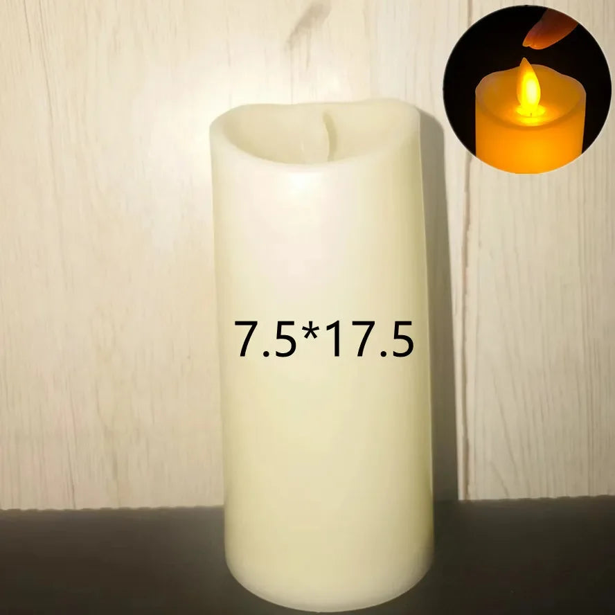 Flameless Flickering LED Candles Battery Powered For Wedding Decor