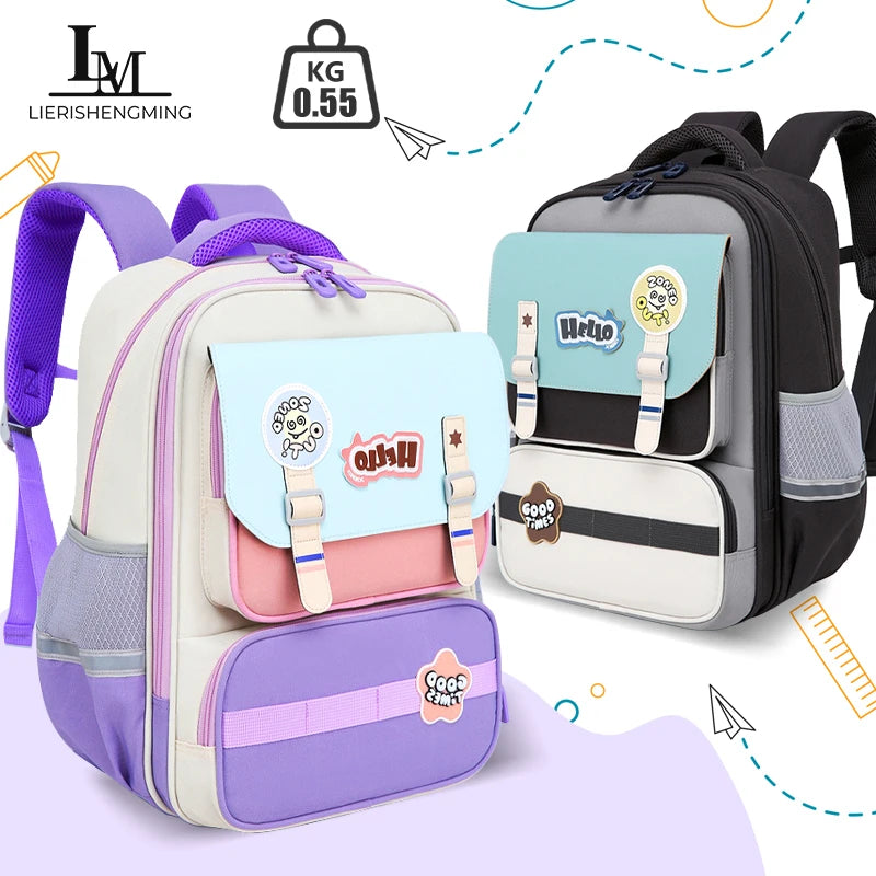 Primary school student backpack boy backpack children&