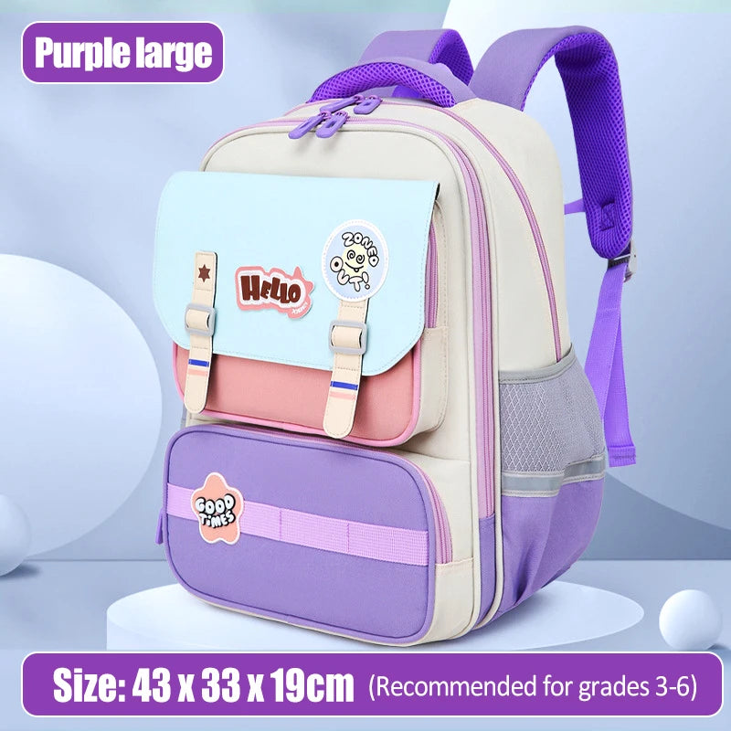 Primary school student backpack boy backpack children&