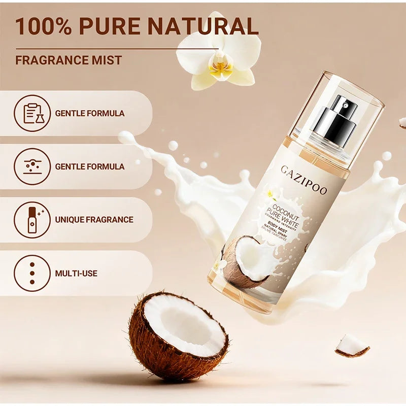 New Premium Unisex Coconut Fragrance Long-lasting Fresh Coconut Milk Gourmet Fragrance Alcohol-free Sandalwood Women&