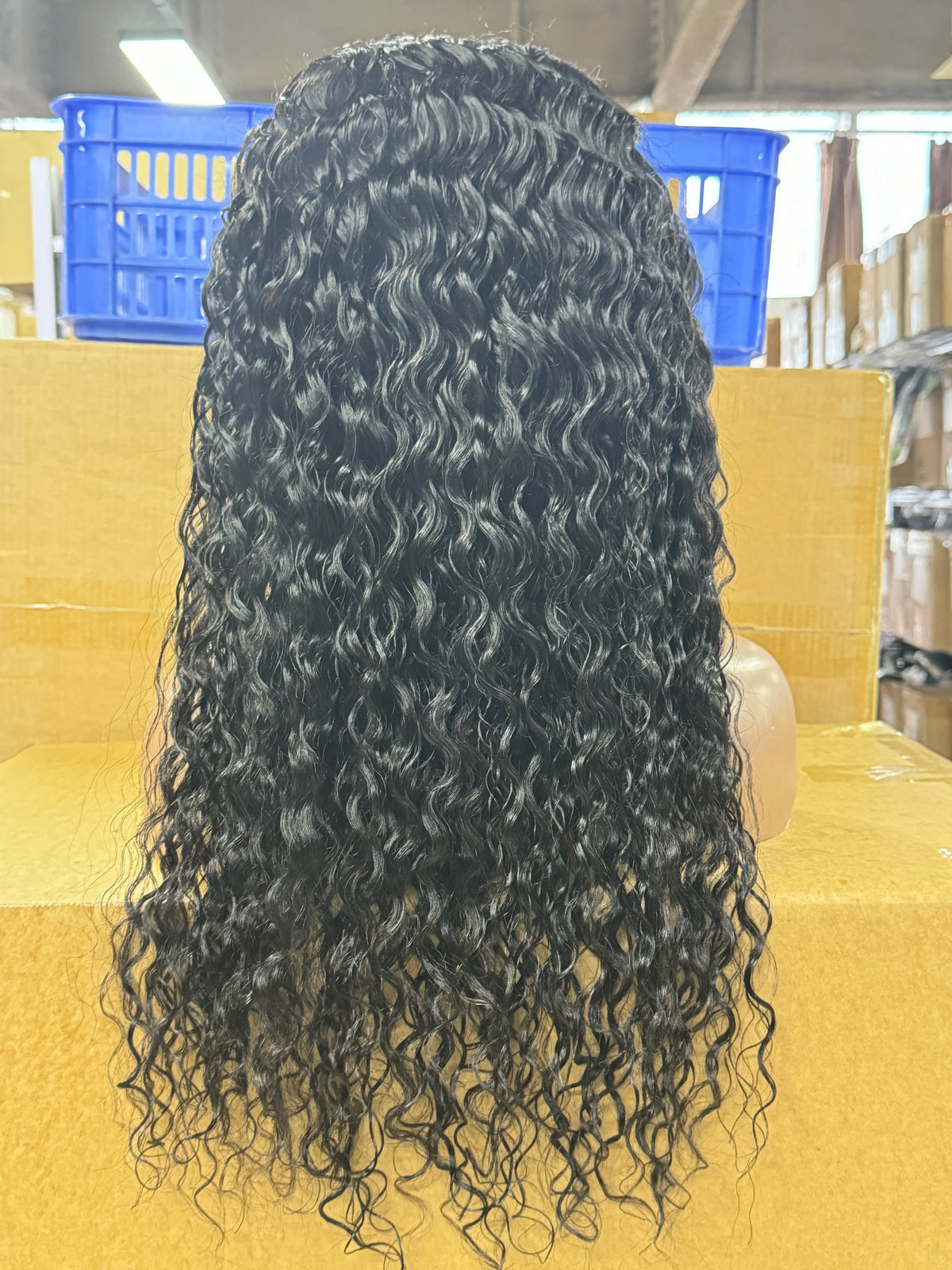 30" Water Wave Glueless Human Hair Wig – 6x4 Pre-Cut Lace