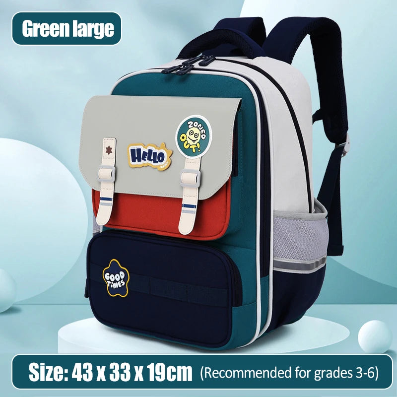 Primary school student backpack boy backpack children&
