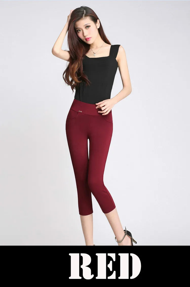 summer legging cotton femme push up womens leggings pants white black red woman leggins 5xl 6xl legins capri workout