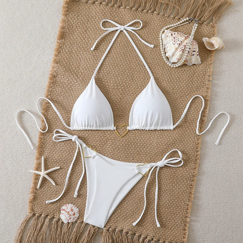Sexy Triangle Bikini 2026 Beach Women's Swimsuit Micro Bikinis Sets Female Swimwear for Two-piece Bathing Suits Woman Beachwear