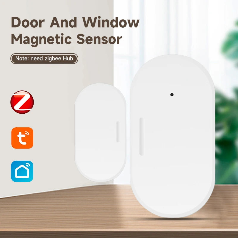 Tuya Zigbee 3.0 Smart Door Window Sensor Zigbee Door Open Closed Detectors Smart Life APP Control Via Alexa Google Home