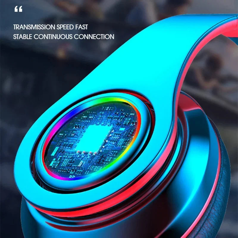 Wireless Headphones Foldable Bluetooth Headsets With Mic Stereo Earphone Support TF Card FM For Xiaomi Iphone Sumsamg Phone