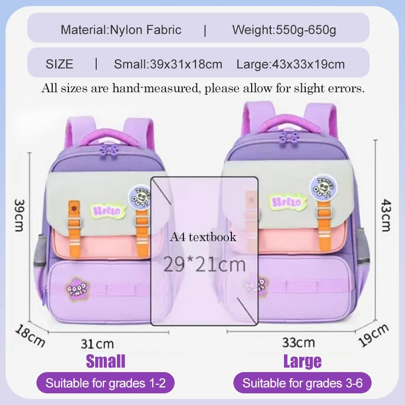 Primary school student backpack boy backpack children&