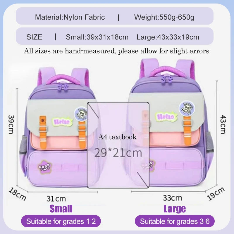 Primary school student backpack boy backpack children&