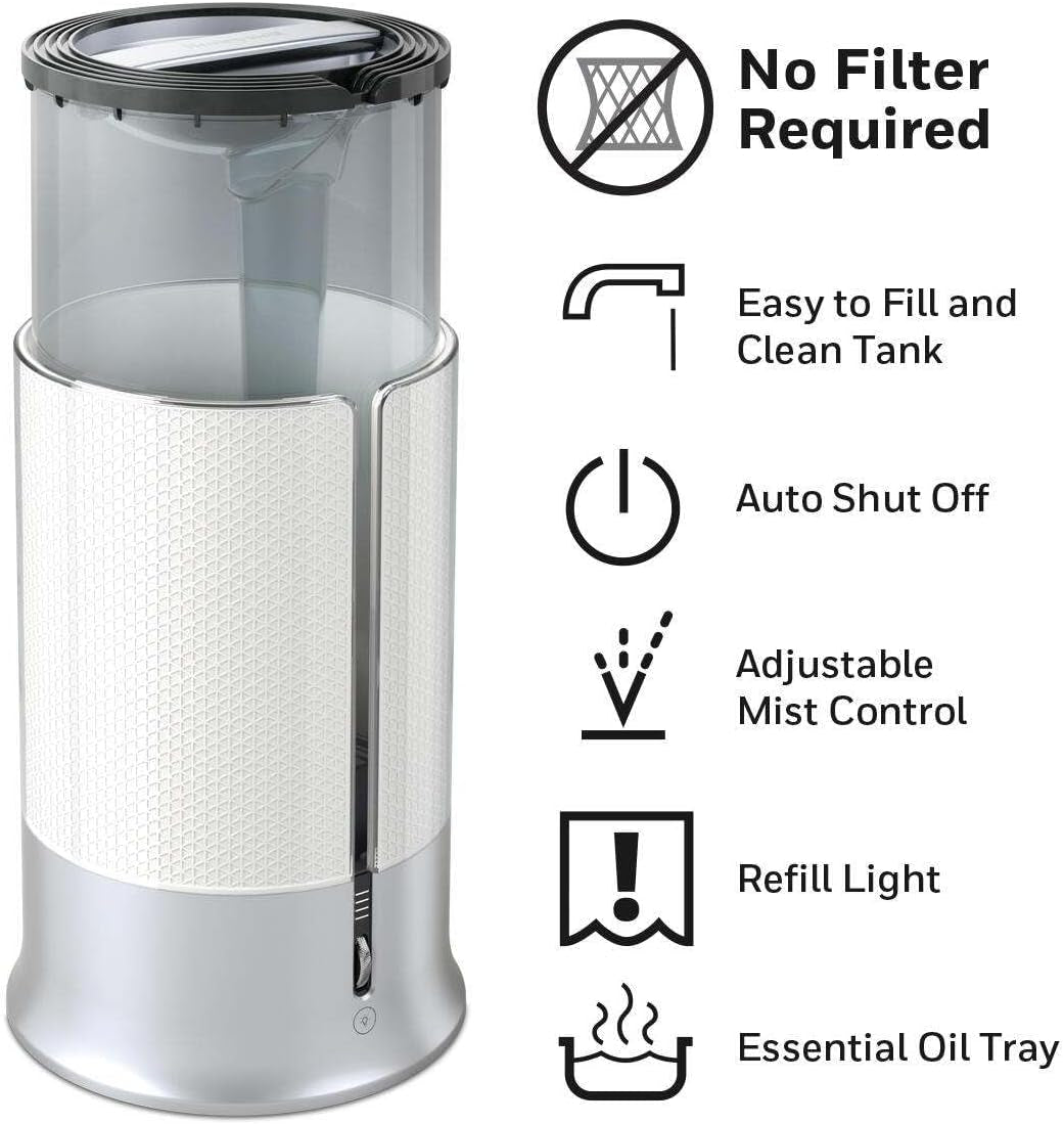 Designer Series Cool Mist Humidifier, White