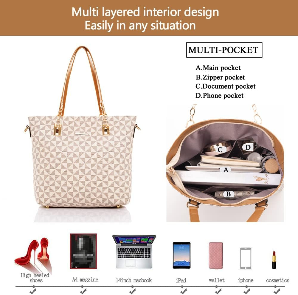 Designer Purses and Handbags for Women Satchel Shoulder Bag Tote Top Handle Bag