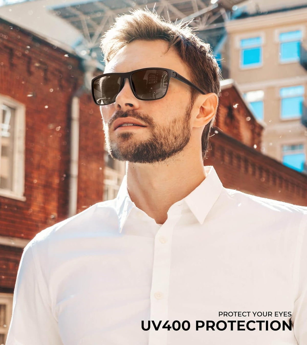 Mens Sun-Glasses Polarized Sunglasses-Men: Classic Sunglasses with Ultraviolet Protection for Driving Fishing Golf