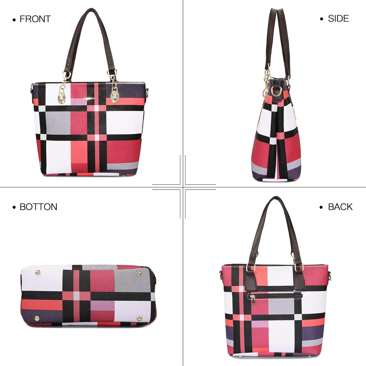 Designer Purses and Handbags for Women Satchel Shoulder Bag Tote Top Handle Bag