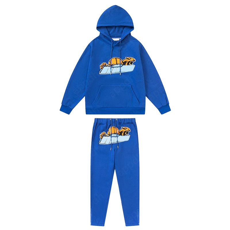 Mens Tracksuits Trousers Shooters Set Designer Hoodies Streetwear Sweatshirts Sports Suit Embroidery Plush Letter Decoration Thick Hoodies Men Pants