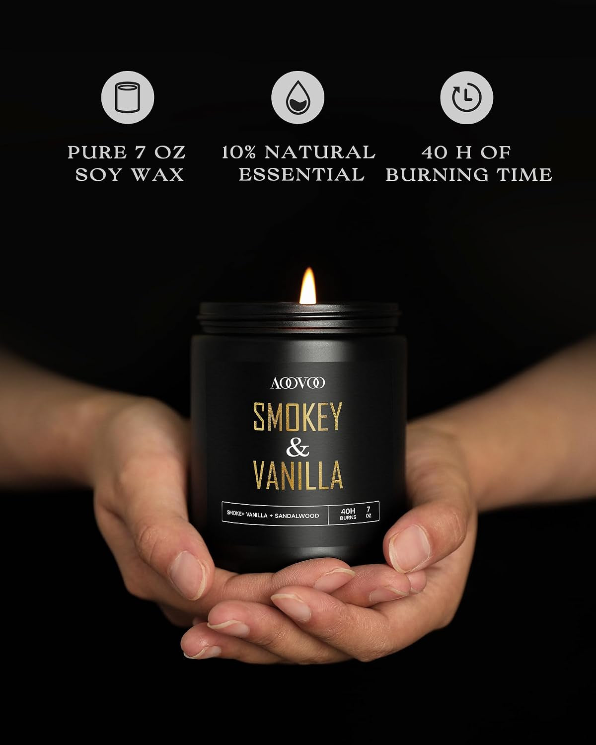 Scented Candles for Men - 4 Pack Candles for Home Scented