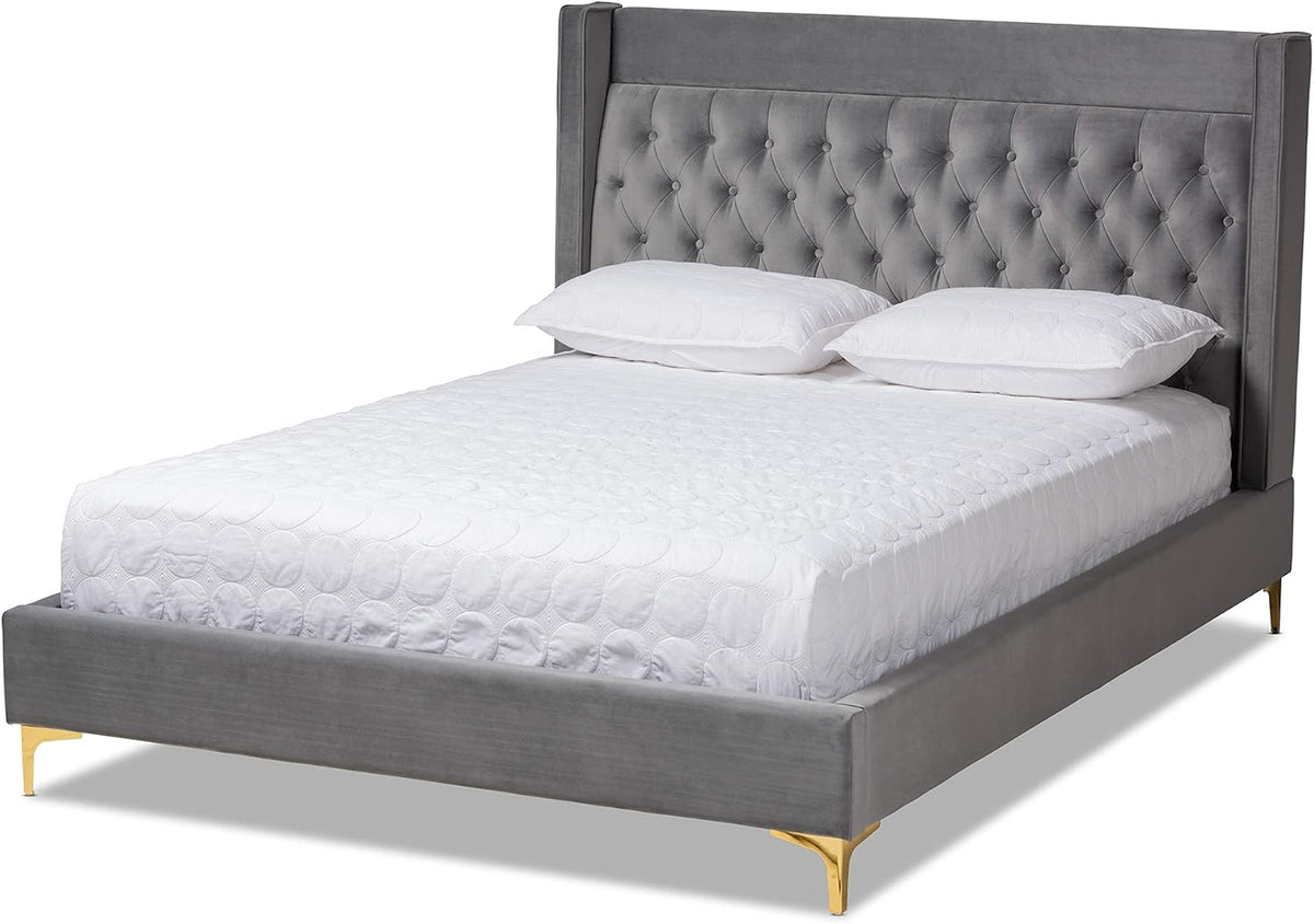Beds (Platform), Queen, Gray