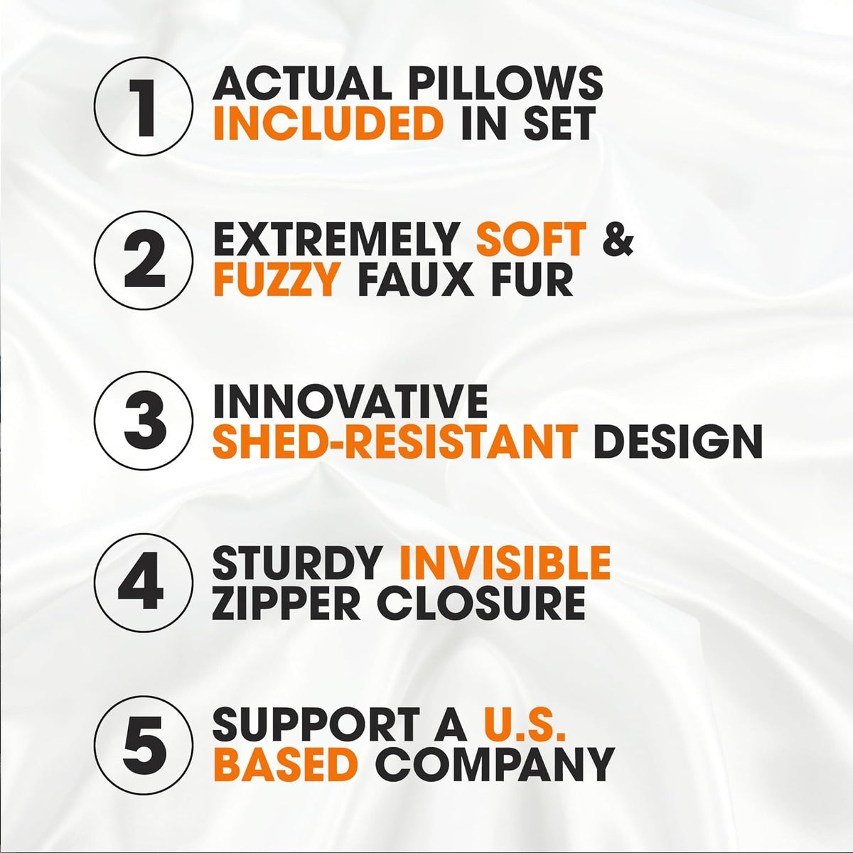 Faux Fur Throw Pillows - Decorative Pillows for Couch, Bed Throw Pillows, Purple Accent Pillows for Bedroom or Living Room Aesthetic, Set of 2 Furry Throw Pillows, 18”X18”