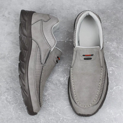 Men Leather Casual Shoes Breathable Loafers Men Sneakers 2024 New Male Comfortable Leather Flat Footwear Sneakers Men Shoes