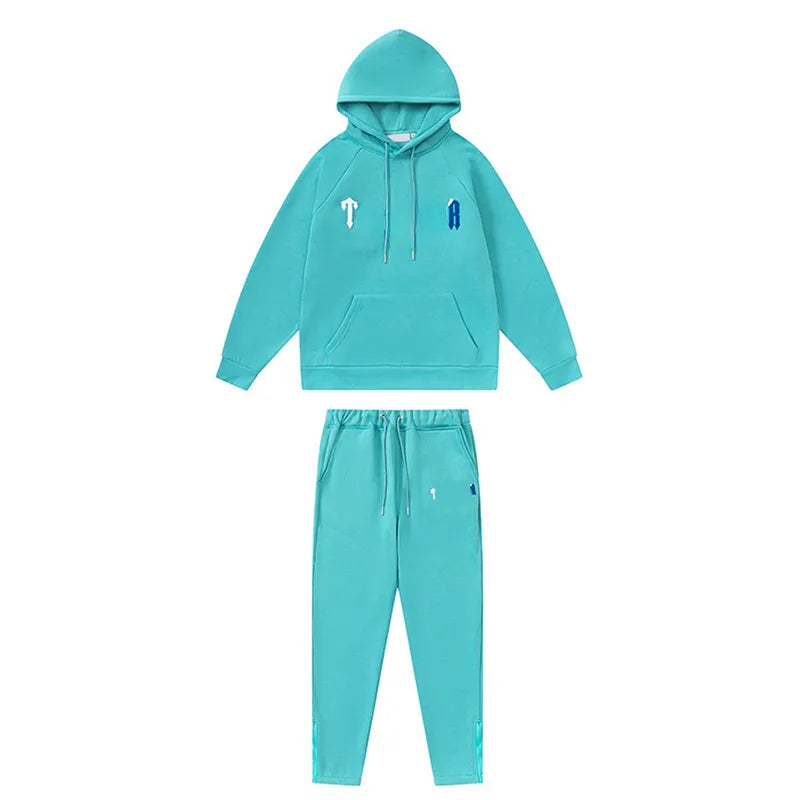 Mens Tracksuits Trousers Shooters Set Designer Hoodies Streetwear Sweatshirts Sports Suit Embroidery Plush Letter Decoration Thick Hoodies Men Pants
