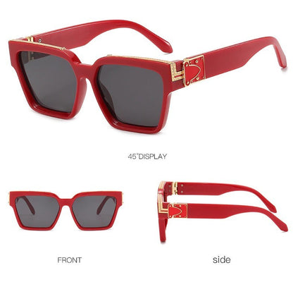 Gold Frame Large Size Sunglasses Men Women Shades Elegant Retro Classic Hip Hop