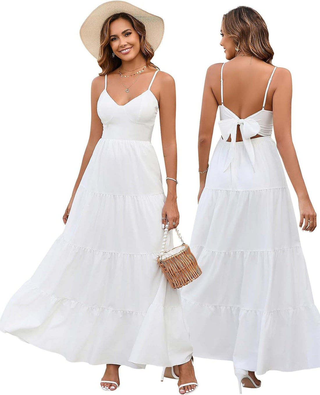 Women Summer Floral Maxi Sundress Boho Beach Long Dress