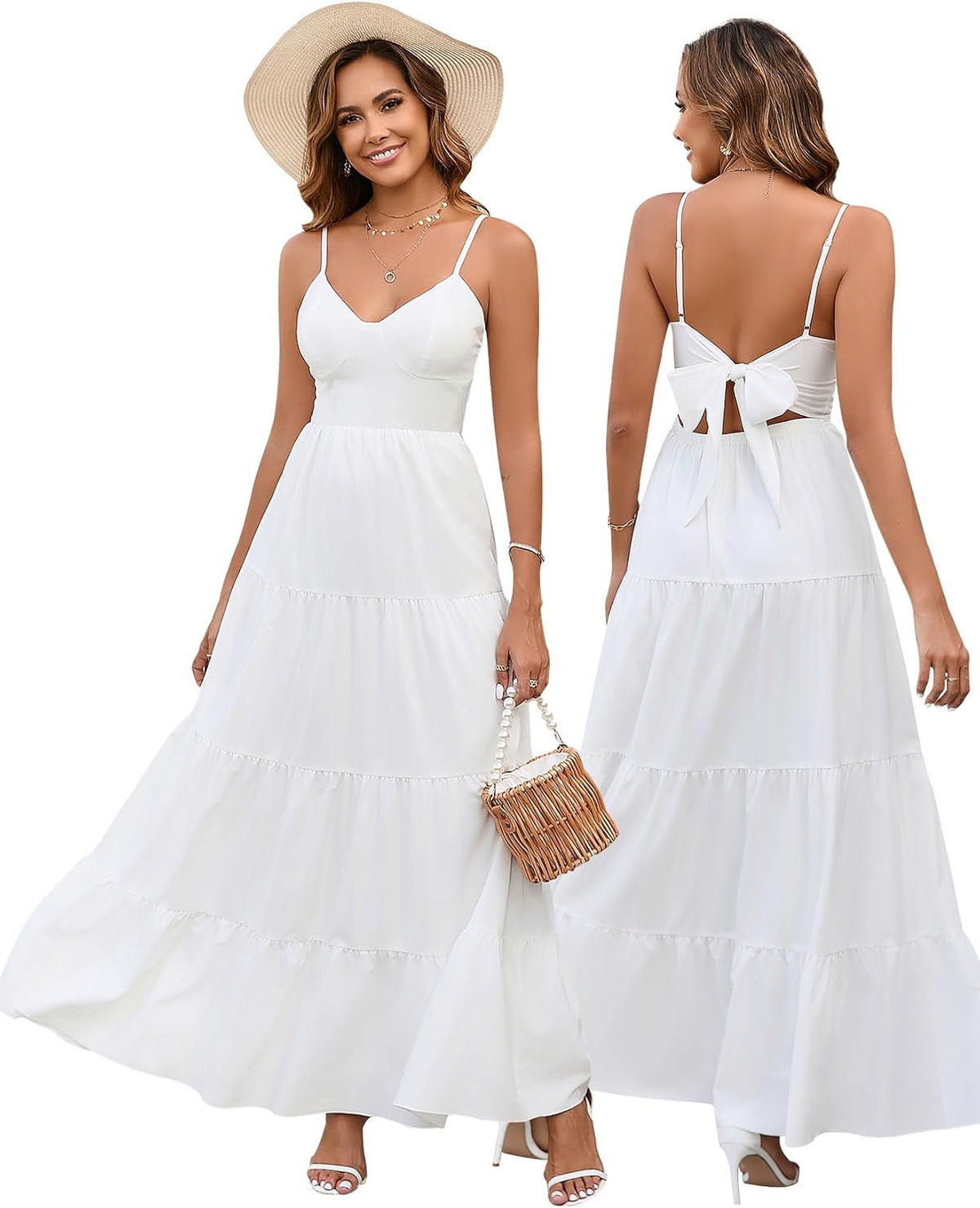 Women Summer Floral Maxi Sundress Boho Beach Long Dress