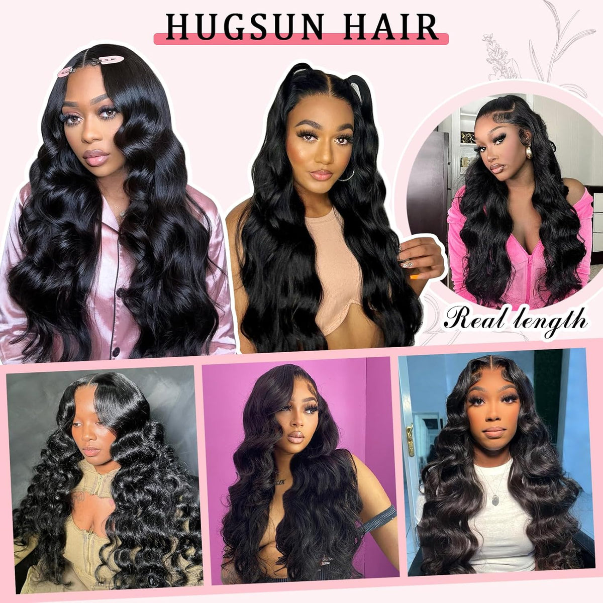 13X6 Body Wave Lace Front Wigs Human Hair 12A 250% Density 30 Inch Lace Frontal Wigs Human Hair Glueless HD Lace Front Wigs Human Hair Natural Color