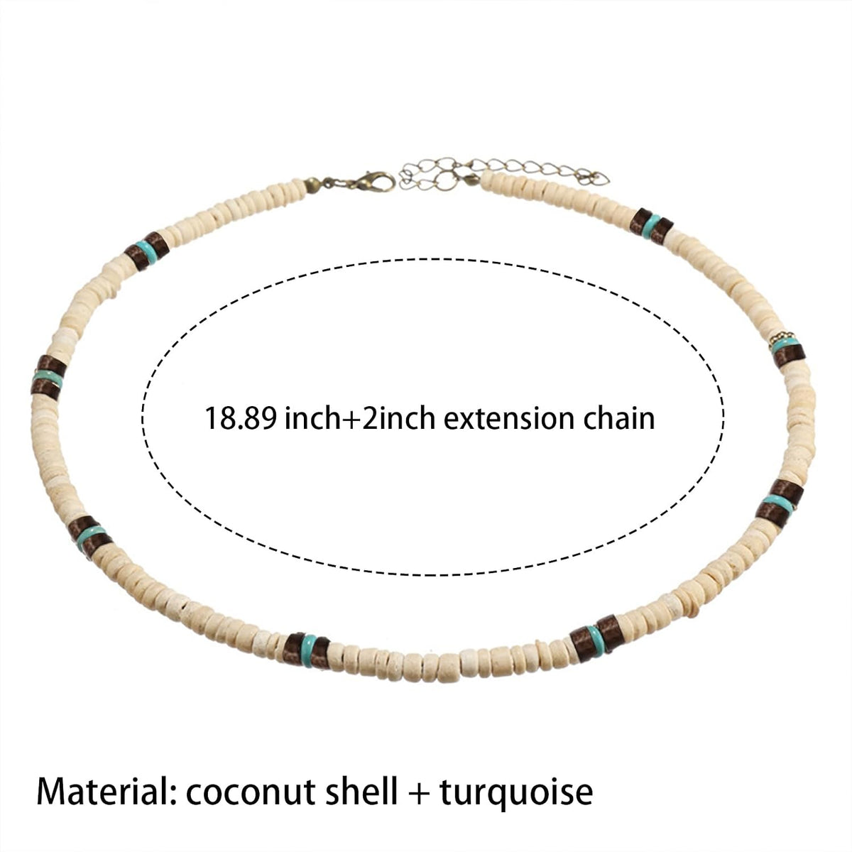 Puka Shell Necklace Men Summer Surfer Necklace Seashell Necklaces for Women Beach Necklaces for Men Beach Jewelry