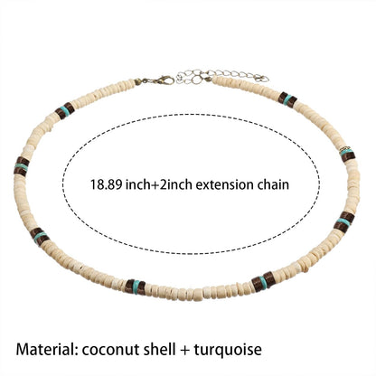 Puka Shell Necklace Men Summer Surfer Necklace Seashell Necklaces for Women Beach Necklaces for Men Beach Jewelry