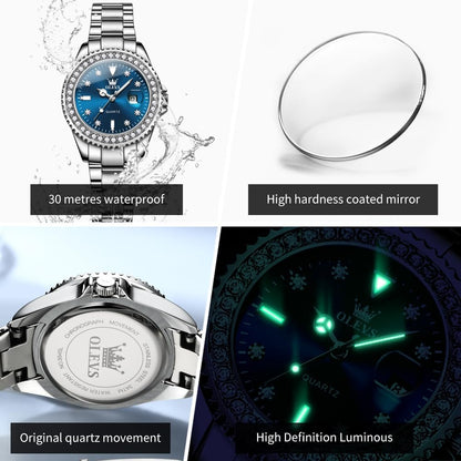 Watches for Women Luxury Diamond with Date Analog Quartz Female Watch
