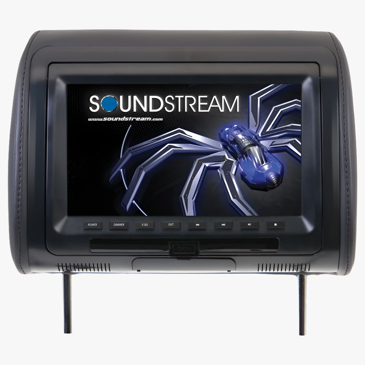VHD90CC Universal DVD Headrest W/ 9" LCD 3 Color Changeable