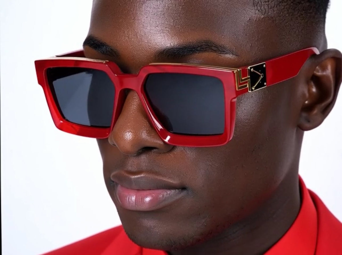 Gold Frame Large Size Sunglasses Men Women Shades Elegant Retro Classic Hip Hop
