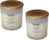 12Oz Scented Candle, Salted Coconut & Mahogany 2-Pack, Cream, 35524