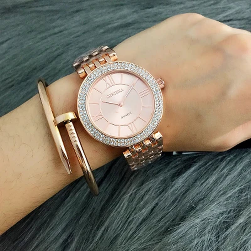 CONTENA Fashion Silver Women Watches Stainless Steel Women&